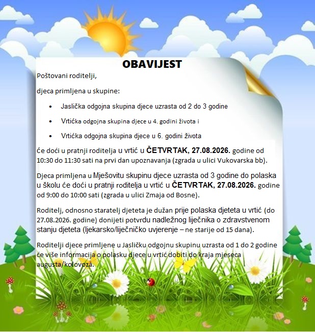 OBAVIJEST